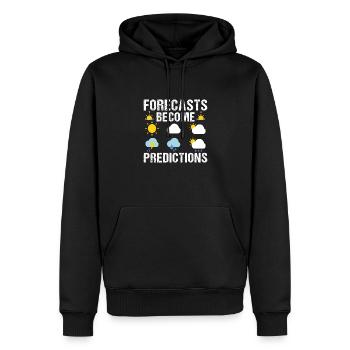 Meteorologe Wetter Meteorologie - Männer Premium Bio Hoodie - Schwarz - Vorne - Nico (187cm)