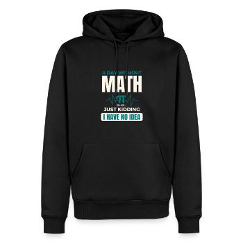 Ein Tag ohne Mathe ist wie ein Mathematik-Pi-Tag - Männer Premium Bio Hoodie - Schwarz - Vorne - Nico (187cm)