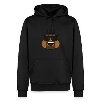 Heisenberg Poop Emoji - Men’s Premium Organic Hoodie - black - Front - Nico (187cm)