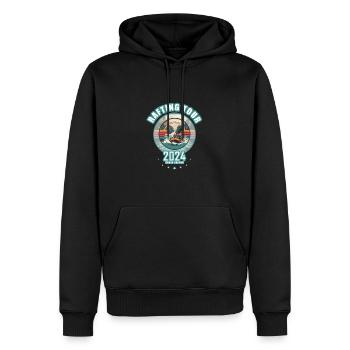 2024 Grand Canyon Wildwasser Rafting Tour - Männer Premium Bio Hoodie - Schwarz - Vorne - Nico (187cm)