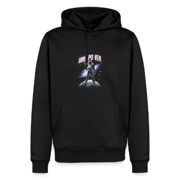 Girl power Fraune Power - Männer Premium Bio Hoodie - Schwarz - Vorne - Nico (187cm)