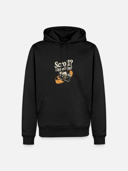 Conception drôle de caméra rétro - Sweat à capuche Premium bio Homme - noir