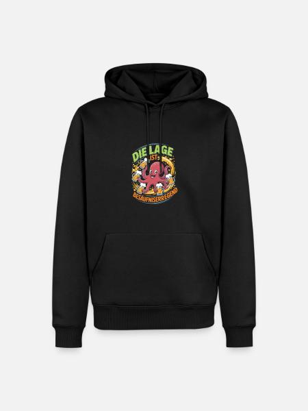The situation is drunkenness - Men’s Premium Organic Hoodie - black