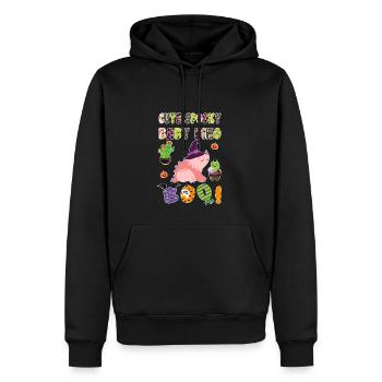 Mignon Spooky Baby Dino Halloween Boo 4 - Sweat à capuche Premium bio Homme - noir - Devant - Nico (187cm)
