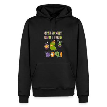 Mignon Spooky Baby Dino Halloween Boo 1 - Sweat à capuche Premium bio Homme - noir - Devant - Nico (187cm)