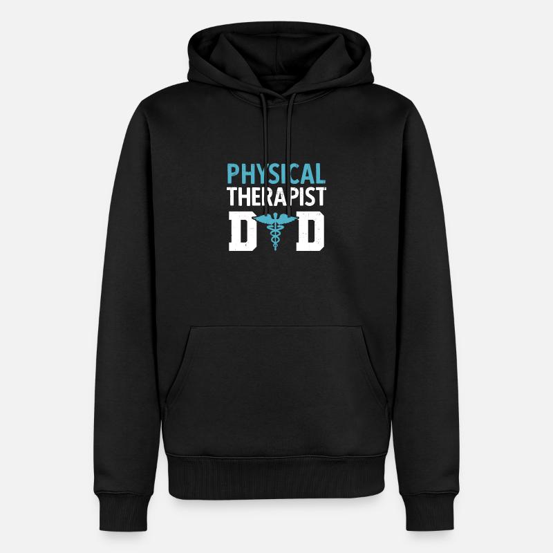 Physiotherapie Physiotherapeut Physio - Männer Premium Bio Hoodie - Schwarz