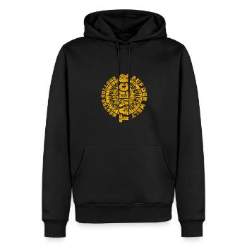 Geschenk für Taylor - Männer Premium Bio Hoodie - Schwarz - Vorne - Nico (187cm)