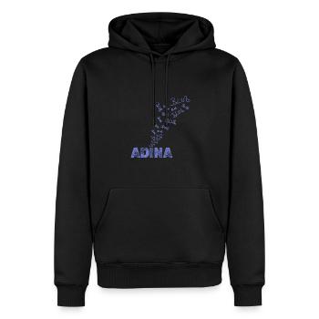 Blubbern für Adina Segeln Wassersport - Männer Premium Bio Hoodie - Schwarz - Vorne - Nico (187cm)
