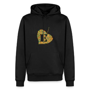 blatt e 95 e - Männer Premium Bio Hoodie - Schwarz - Vorne - Nico (187cm)