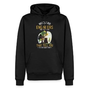 Nuklearingenieur für Kernkraftwerk und Kernenergie - Männer Premium Bio Hoodie - Schwarz - Vorne - Nico (187cm)