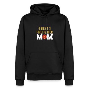 Feuerwehr Feuerwehrmann Feuerwehrfrau - Männer Premium Bio Hoodie - Schwarz - Vorne - Nico (187cm)