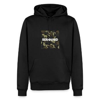 Bernhard Hoodie Men's Good Quality Camouflage - Men’s Premium Organic Hoodie - black - Front - Nico (187cm)