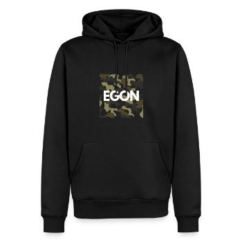 Egon Name Hoodie Männer gute Qualität camouflage - Männer Premium Bio Hoodie - Schwarz - Vorne - Nico (187cm)