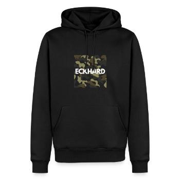 Eckhard Name Hoodie Men Quality camouflage - Men’s Premium Organic Hoodie - black - Front - Nico (187cm)