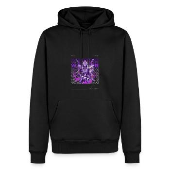 Krieger Samurai - Männer Premium Bio Hoodie - Schwarz - Vorne - Nico (187cm)