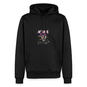 Elle a une ambiance - Sweat à capuche Premium bio Homme - noir - Devant - Nico (187cm)