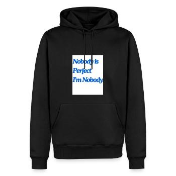 Nobody is Perfect I'm Nobody - Männer Premium Bio Hoodie - Schwarz - Vorne - Nico (187cm)