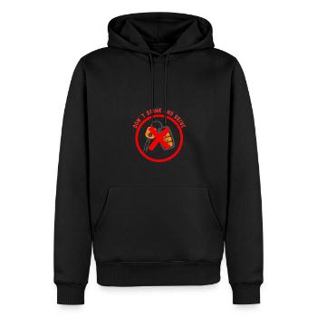 Dont drink and drive - Men’s Premium Organic Hoodie - black - Front - Nico (187cm)