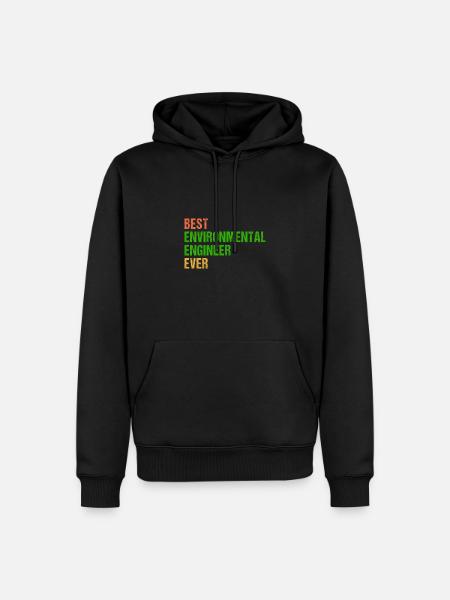 Umweltingenieur Umwelttechnik Engineer Science - Männer Premium Bio Hoodie - Schwarz