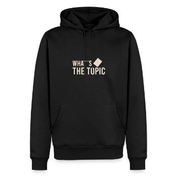 Journalist Reporter Schriftsteller - Männer Premium Bio Hoodie - Schwarz - Vorne - Nico (187cm)