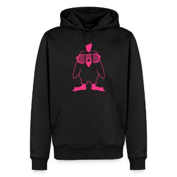 Party Chick - Männer Premium Bio Hoodie - Schwarz - Vorne - Nico (187cm)