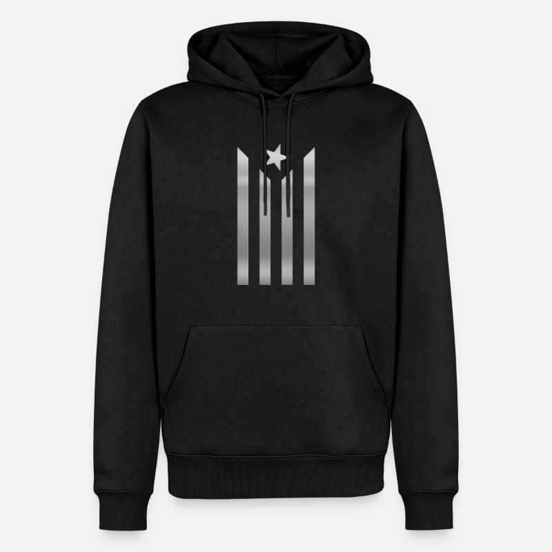 Estelada Grey - Sweat à capuche Premium bio Homme - noir