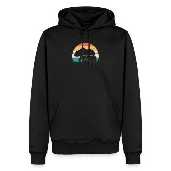 Mom Bear / Father Bear with Gemini Baby Family - Men’s Premium Organic Hoodie - black - Front - Nico (187cm)