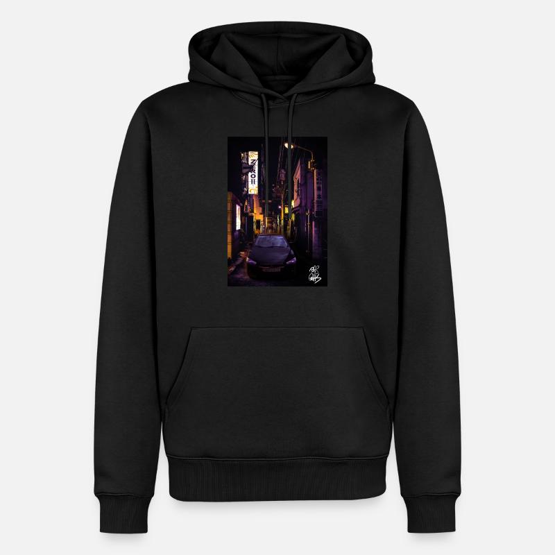Tokyo Mitsu - Männer Premium Bio Hoodie - Schwarz