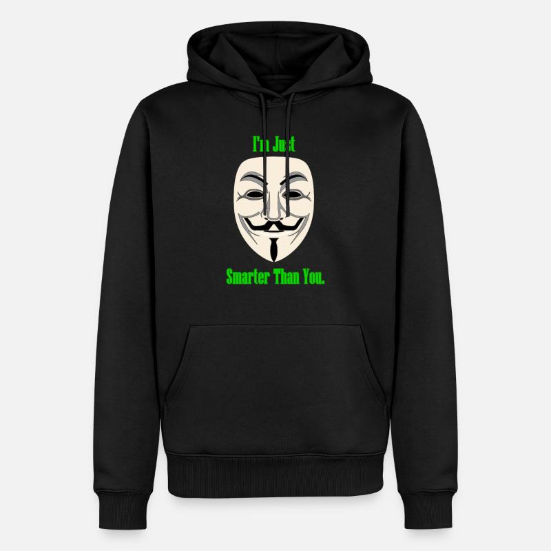 hacker - Sweat à capuche Premium bio Homme - noir