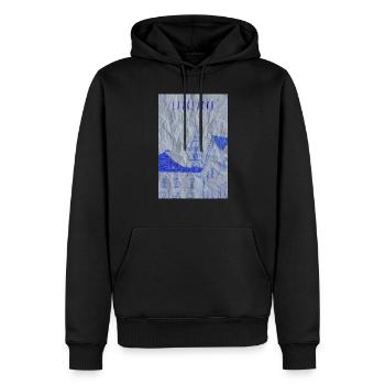 Ljubljana Andenken - Männer Premium Bio Hoodie - Schwarz - Vorne - Nico (187cm)