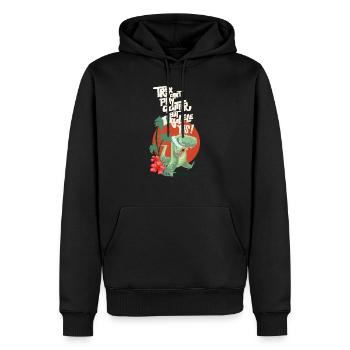 Ukulele trex - Männer Premium Bio Hoodie - Schwarz - Vorne - Nico (187cm)