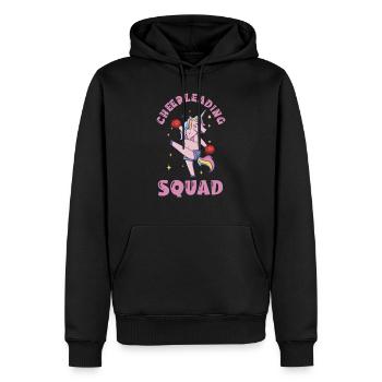 Cheerleading Squad Unicorn Cheerleader Cheerdance - Männer Premium Bio Hoodie - Schwarz - Vorne - Nico (187cm)