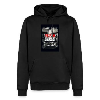 Altes Elsass - Männer Premium Bio Hoodie - Schwarz - Vorne - Nico (187cm)