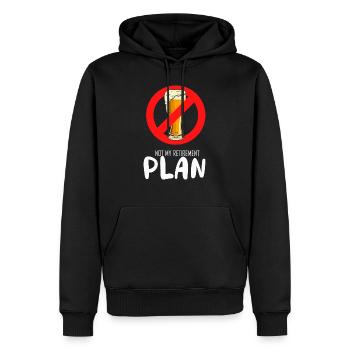 Nicht mein Ruhestandsplan Trinker im Ruhestand Alk - Männer Premium Bio Hoodie - Schwarz - Vorne - Nico (187cm)