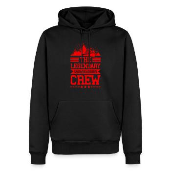 Legendary Snowboarding crew - Männer Premium Bio Hoodie - Schwarz - Vorne - Nico (187cm)