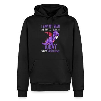Drache Drachen magische Kreatur Geschenk - Männer Premium Bio Hoodie - Schwarz - Vorne - Nico (187cm)