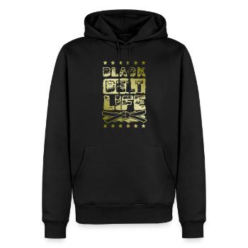 Black Belt Martial Arts - Men’s Premium Organic Hoodie - black - Front - Nico (187cm)