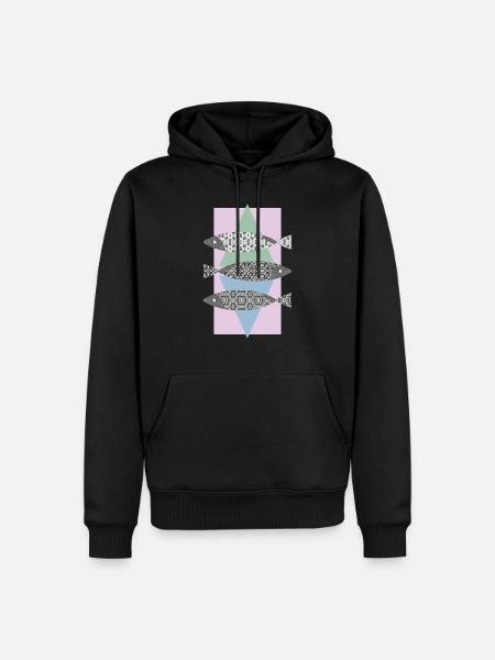Fishes - Men’s Premium Organic Hoodie - black