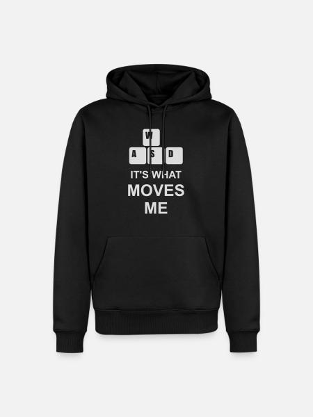 its what moves me - Men’s Premium Organic Hoodie - black