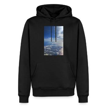 skyphotography 06 - Männer Premium Bio Hoodie - Schwarz - Vorne - Nico (187cm)