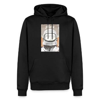 Mars Explorer Astronaut - Männer Premium Bio Hoodie - Schwarz - Vorne - Nico (187cm)