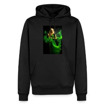 Beauté verte 4 - Sweat à capuche Premium bio Homme - noir - Devant - Nico (187cm)