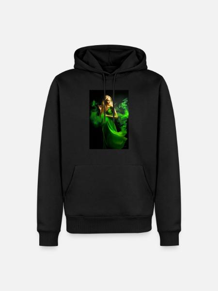 Beauté verte 4 - Sweat à capuche Premium bio Homme - noir