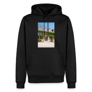 Rathaus Quedlinburg Sachsen-Anhalt Germ - Männer Premium Bio Hoodie - Schwarz - Vorne - Nico (187cm)