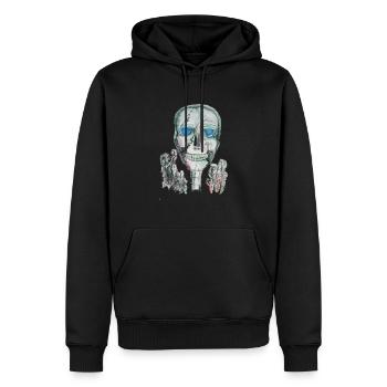 halloween grusel - Männer Premium Bio Hoodie - Schwarz - Vorne - Nico (187cm)