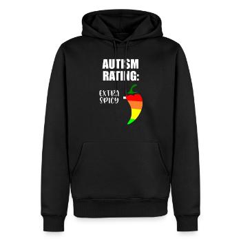 Autismus-Einstufung - Männer Premium Bio Hoodie - Schwarz - Vorne - Nico (187cm)