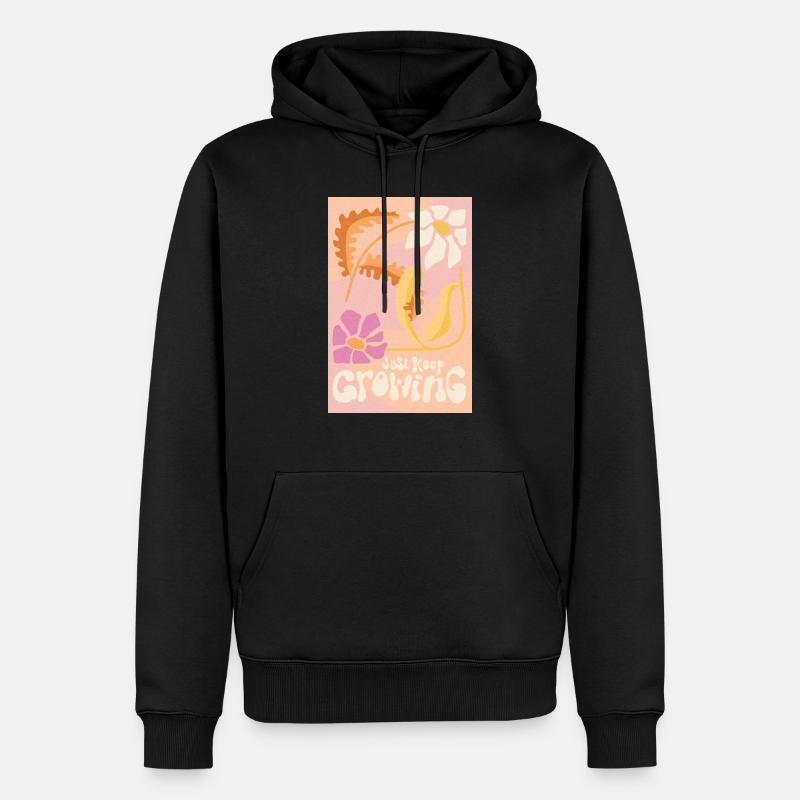 Just keep growing - Sweat à capuche Premium bio Homme - noir