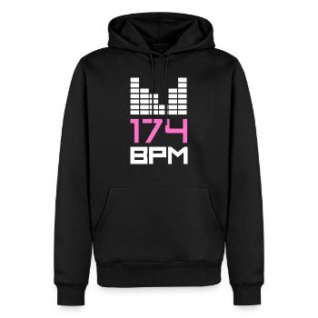 BPM Audio Sound DJ Mixer DNB Techno Musik Tanz - Männer Premium Bio Hoodie - Schwarz - Vorne - Nico (187cm)