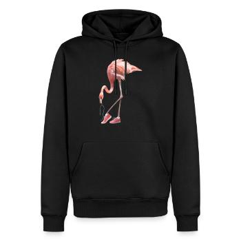 Flamingo und rosa Schuhe - Männer Premium Bio Hoodie - Schwarz - Vorne - Nico (187cm)