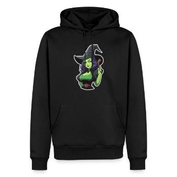 Inner witch and brewing magical mischief! - Men’s Premium Organic Hoodie - black - Front - Nico (187cm)